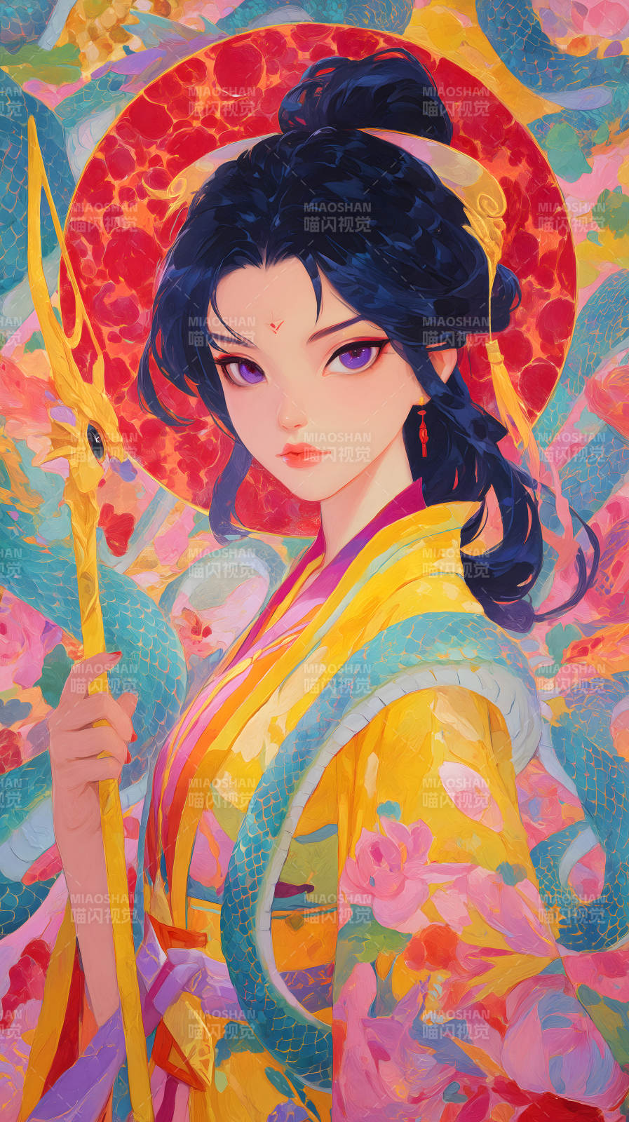 東方古典風格的動漫人物-圖片