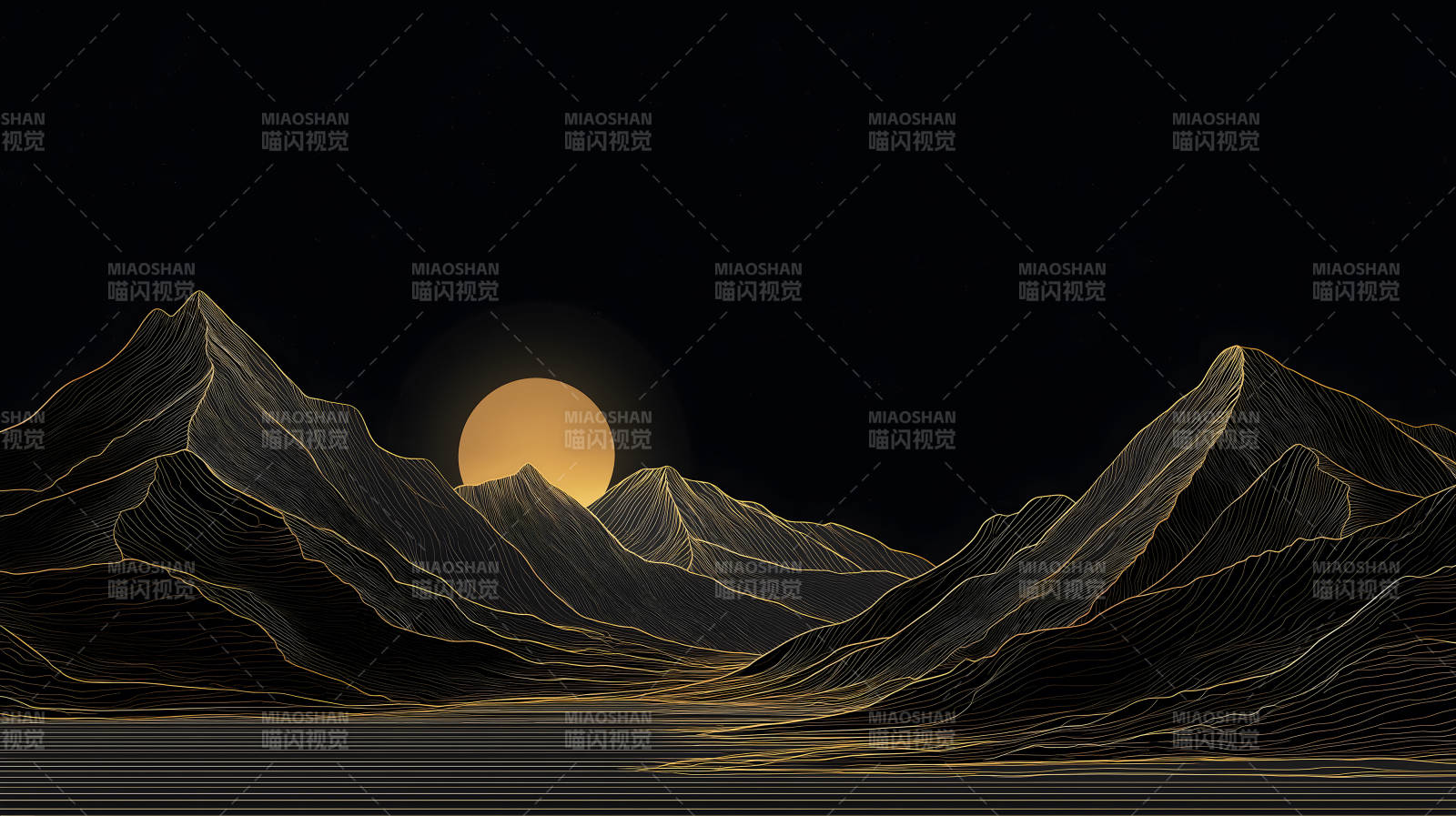 金線山月夜-圖片