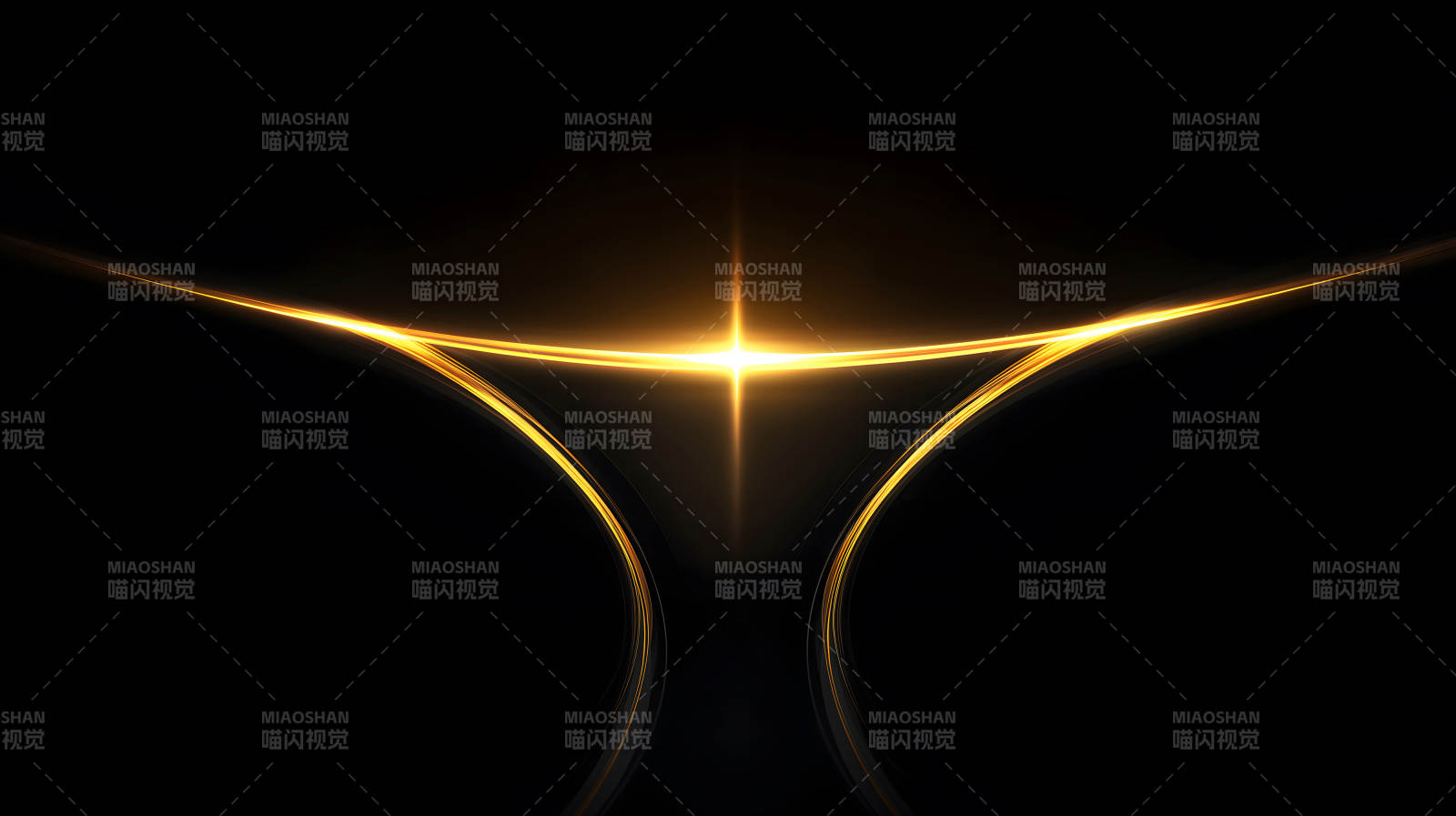 金色光芒照亮黑暗空間-圖片