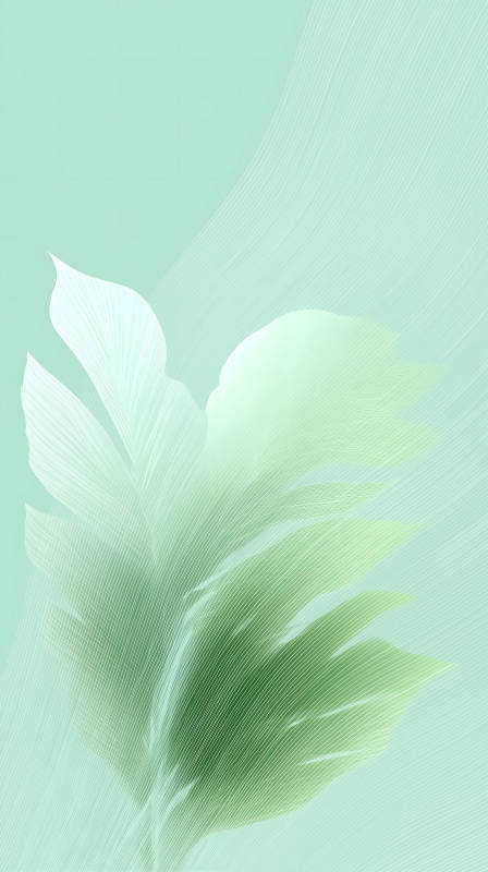 綠葉清新的抽象背景-圖片