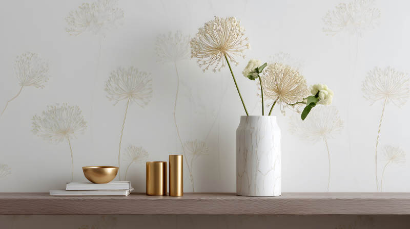 室內裝飾擺設花瓶書籍-圖片