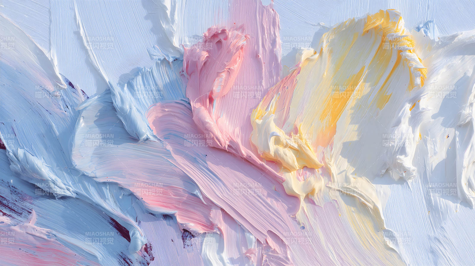 抽象繪畫色彩的交織與堆疊圖片