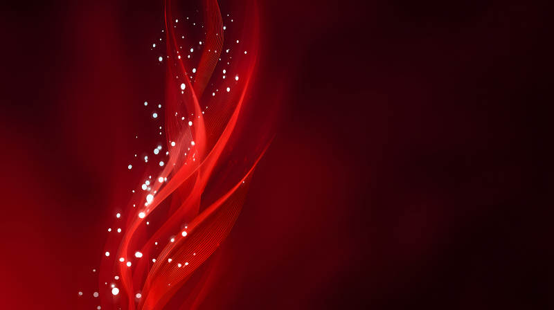 紅色的光帶和閃光點-圖片