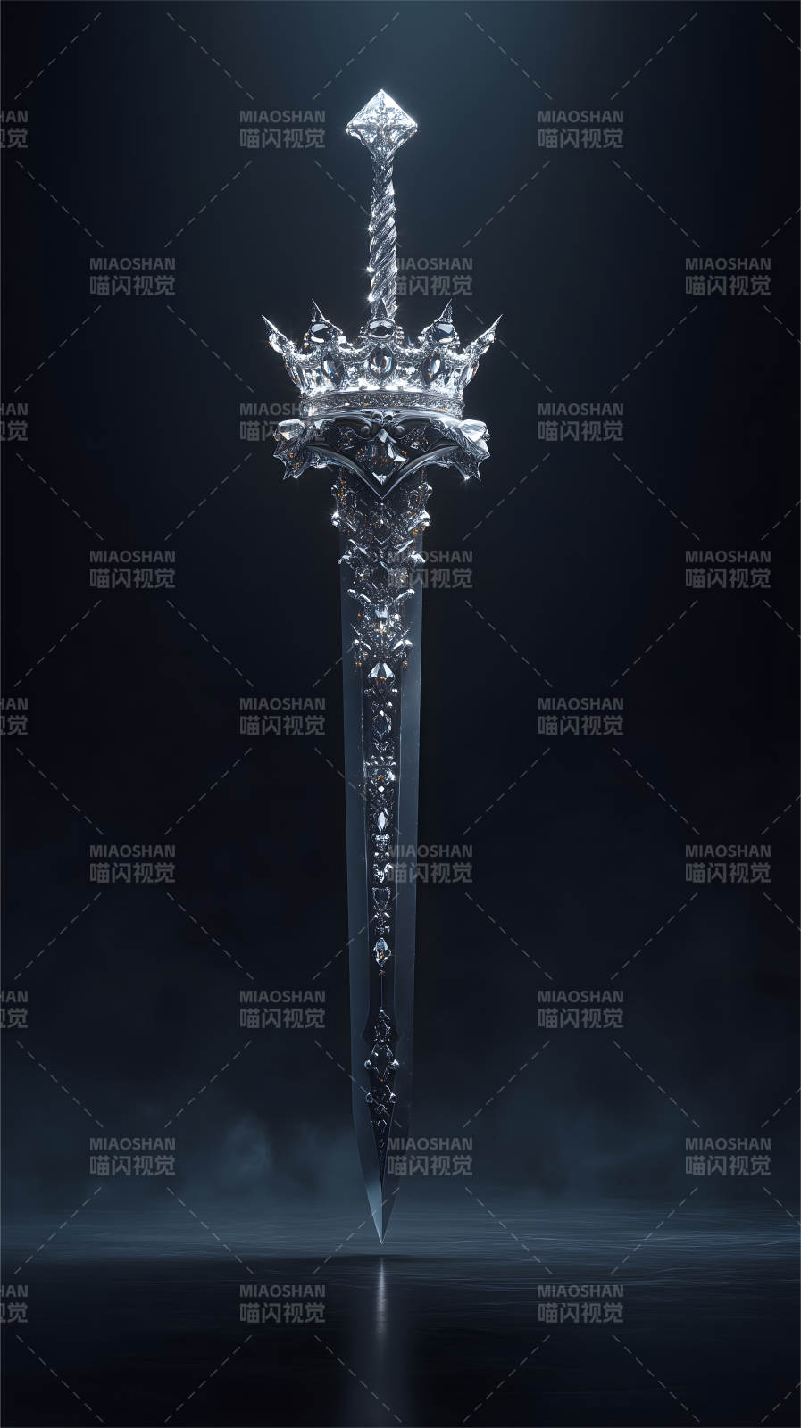 华丽的宝石皇冠剑-图片