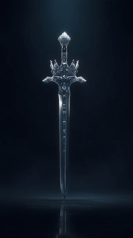 華麗的寶石劍閃耀著光芒-圖片