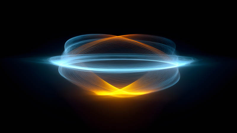 抽象光束能量球體-圖片