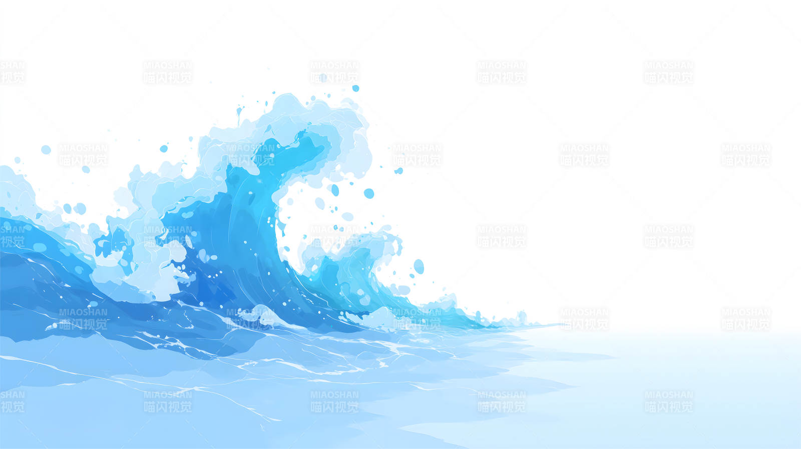 水浪翻騰畫面動感十足-圖片