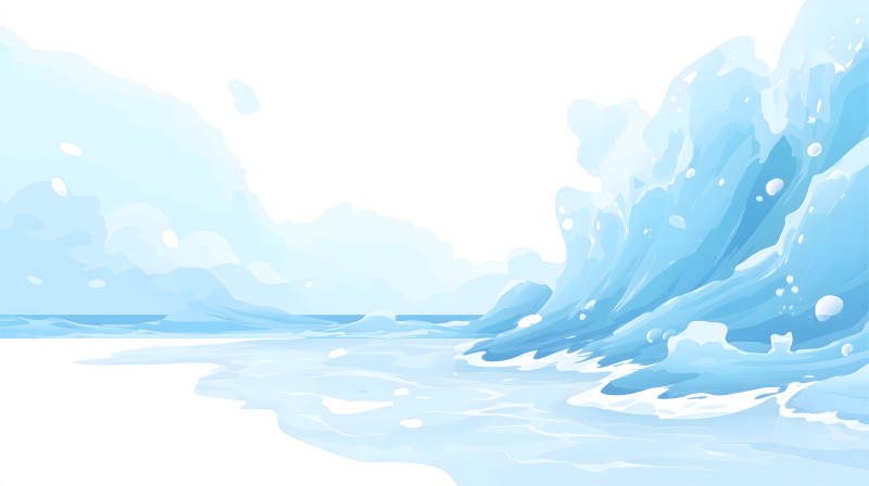 水波紋背景圖藍白色調唯美海浪-圖片