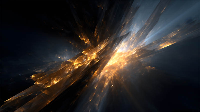 璀璨光芒綻放黑暗空間-圖片