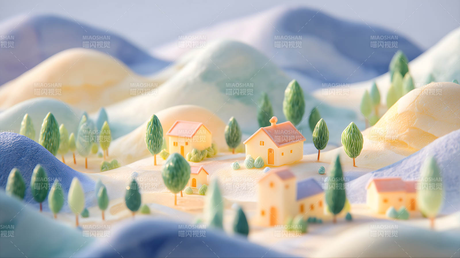 夢幻鄉(xiāng)村風(fēng)景微縮模型-圖片