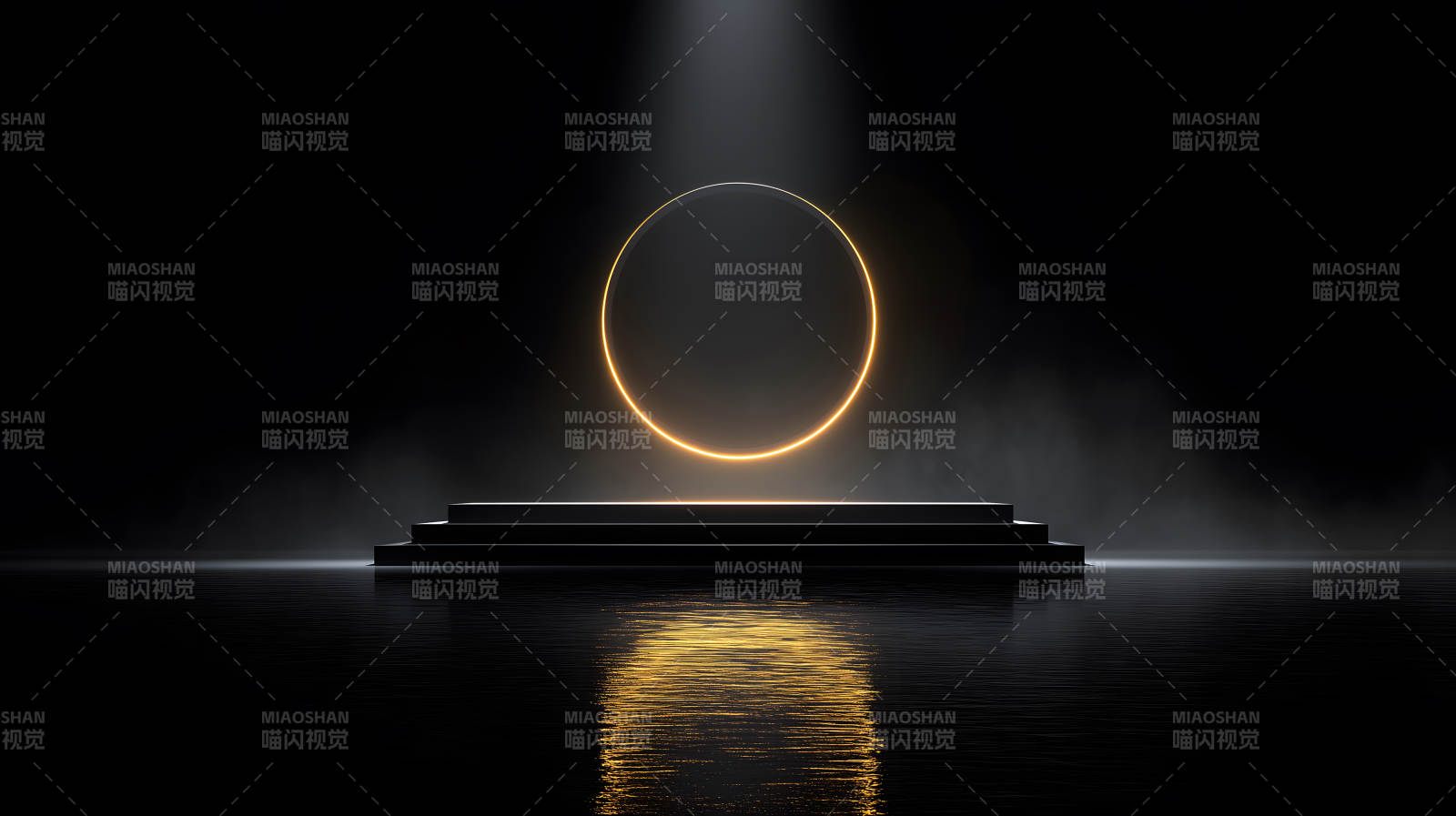 舞臺光環簡約時尚抽象藝術-圖片