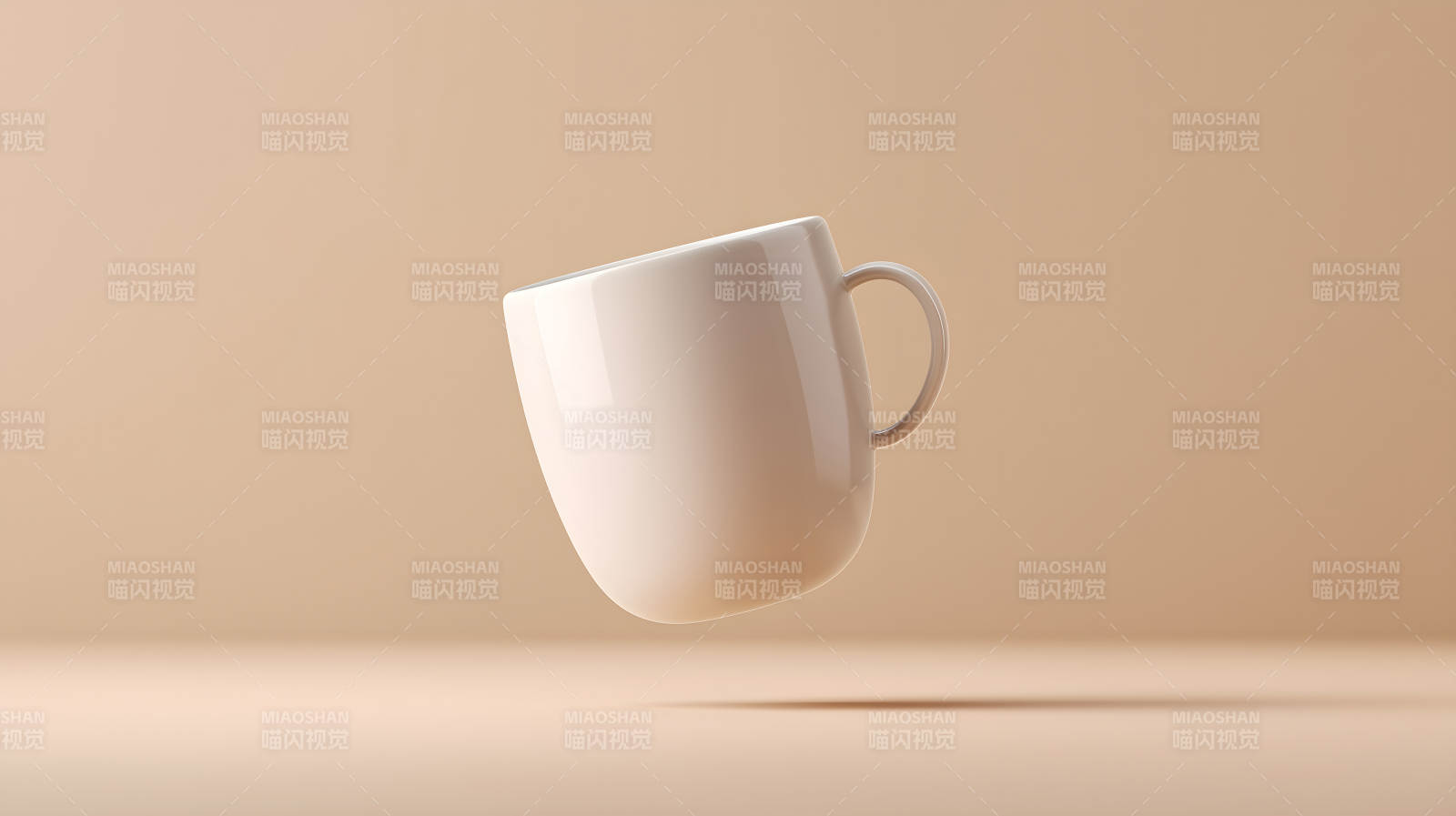 悬空茶杯简约艺术感-图片