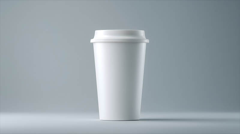 咖啡杯攝影作品極簡主義風格-圖片