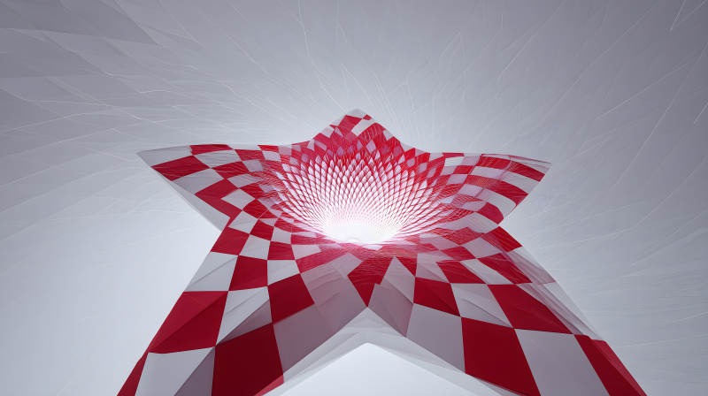 抽象幾何星形結構-圖片