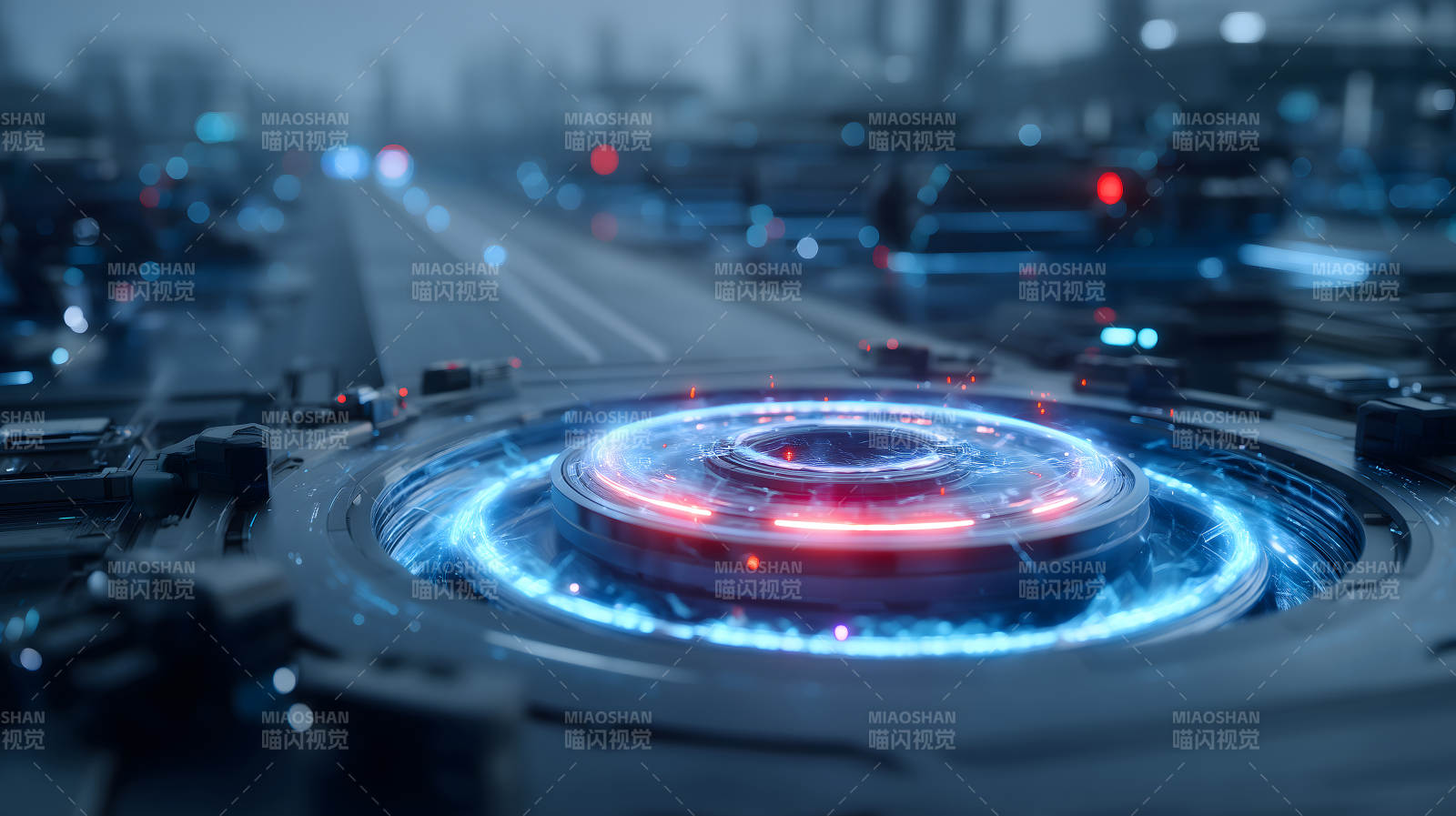 未來科技感十足的中心裝置-圖片