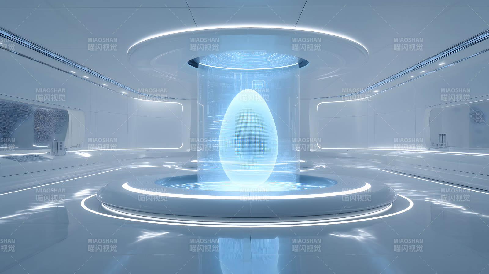 未來科技空間里的神秘裝置圖片