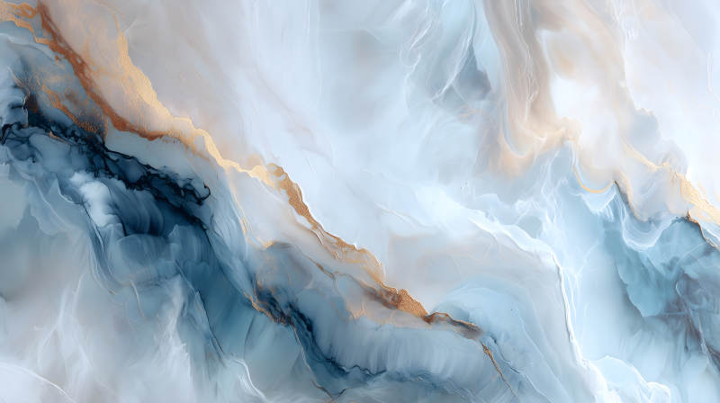 水墨暈染質感抽象藝術作品-圖片