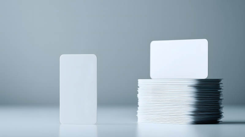 名片堆疊設計演示-圖片