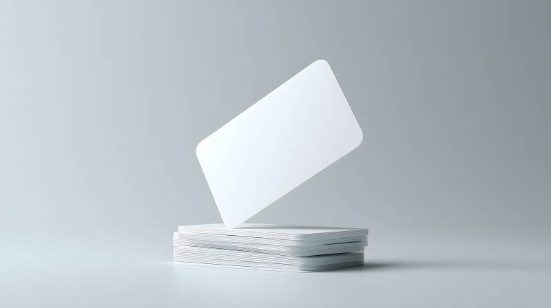 堆疊名片懸浮展示設計-圖片