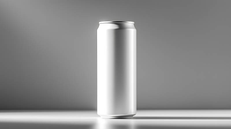 純色飲料罐簡約設計-圖片