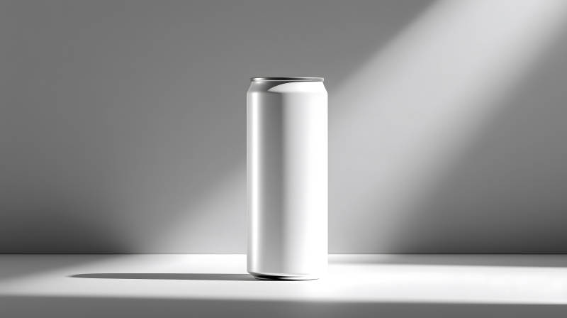 罐子置于陰影下的單色靜物-圖片