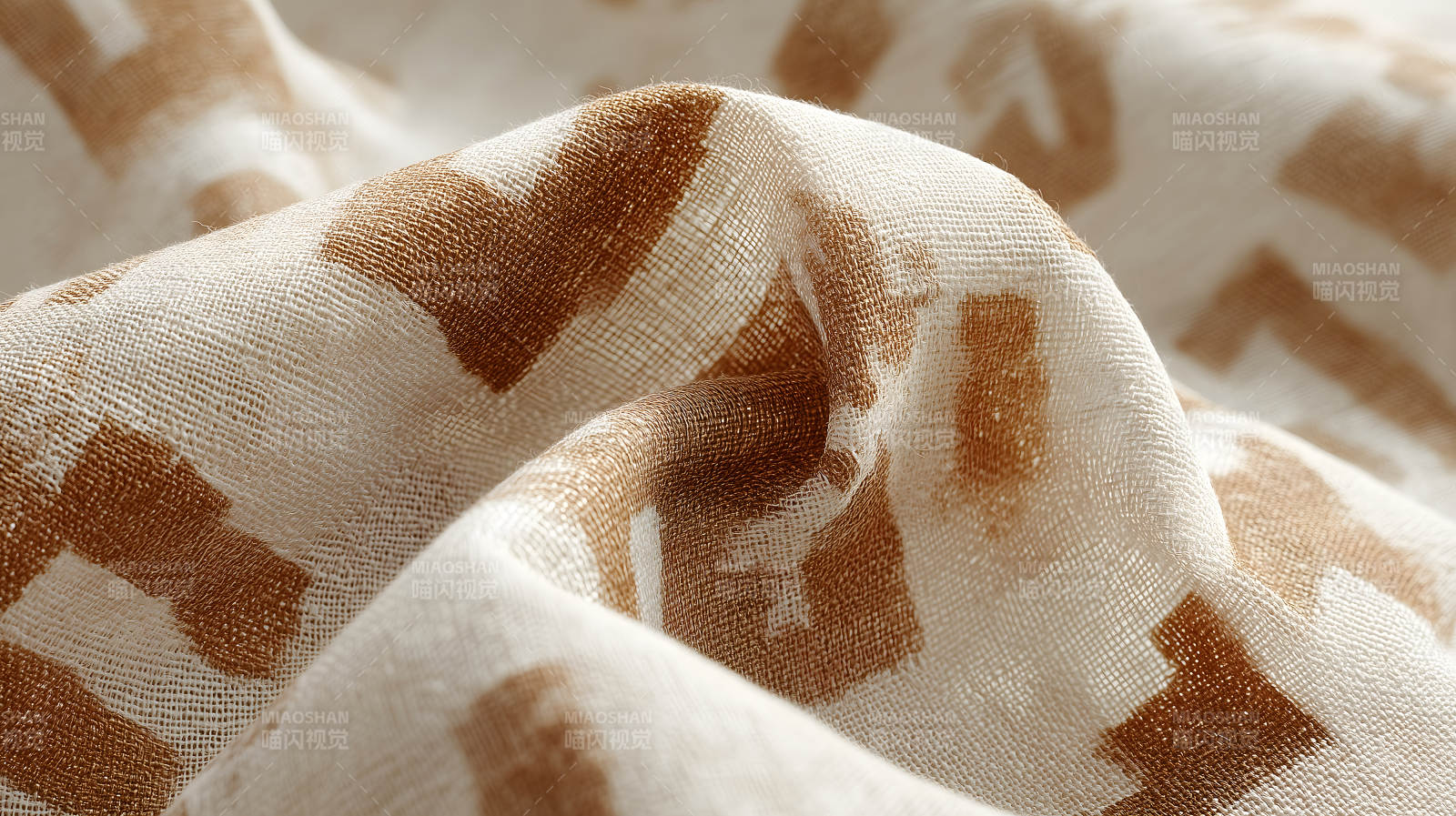 布料特写图案纹理细节展示-图片