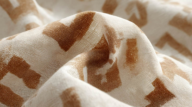 布料特寫圖案紋理細(xì)節(jié)展示-圖片