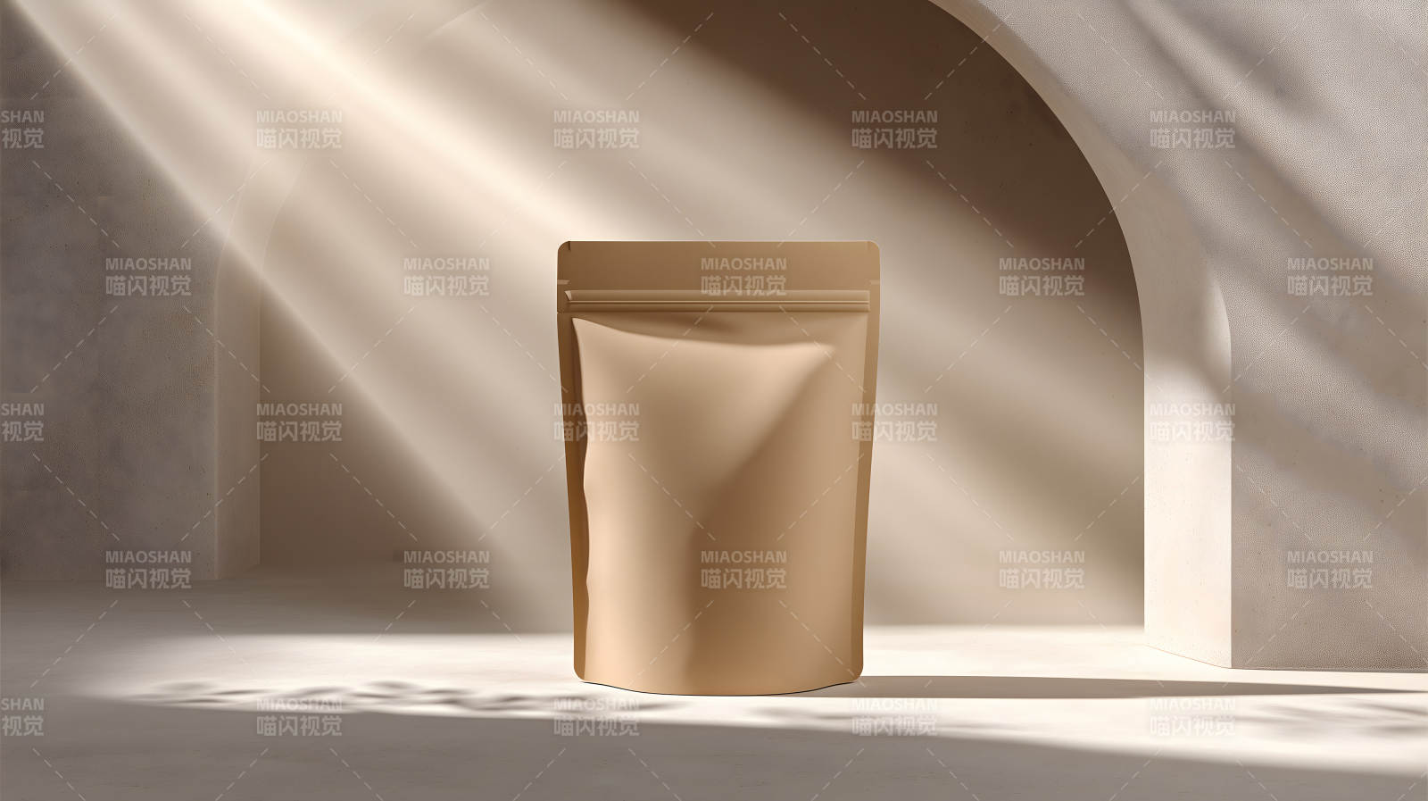 簡潔的包裝袋場景設計-圖片