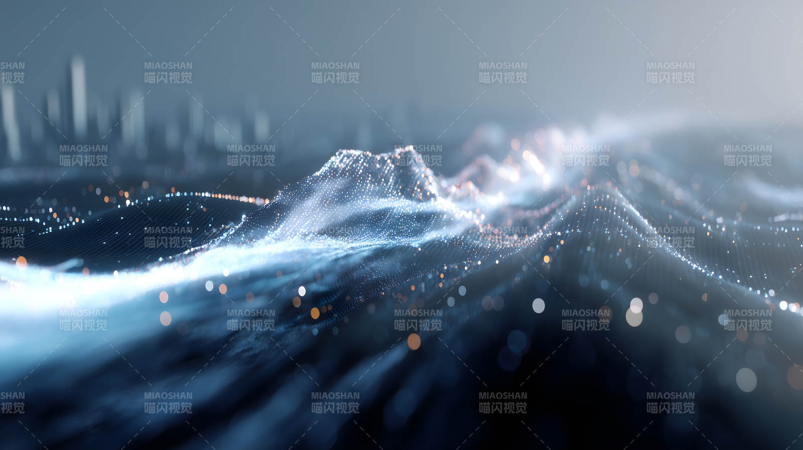 抽象數據景觀科技感十足-圖片