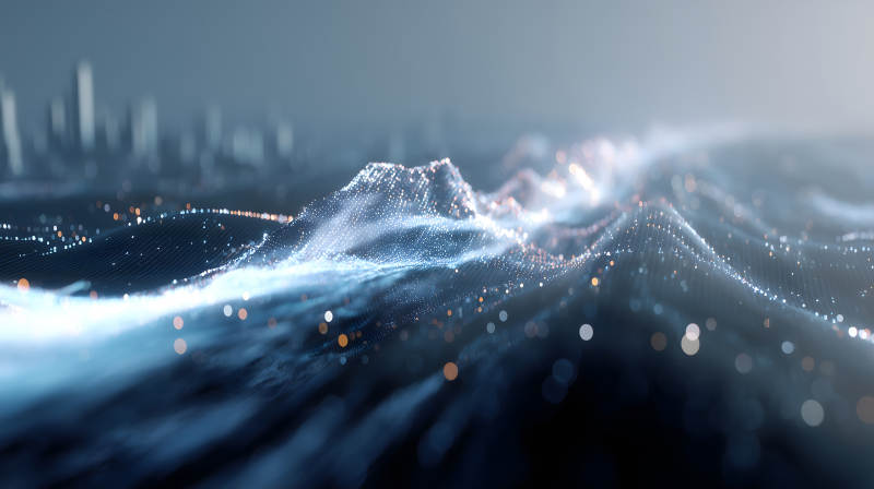 抽象數(shù)據(jù)景觀科技感十足-圖片