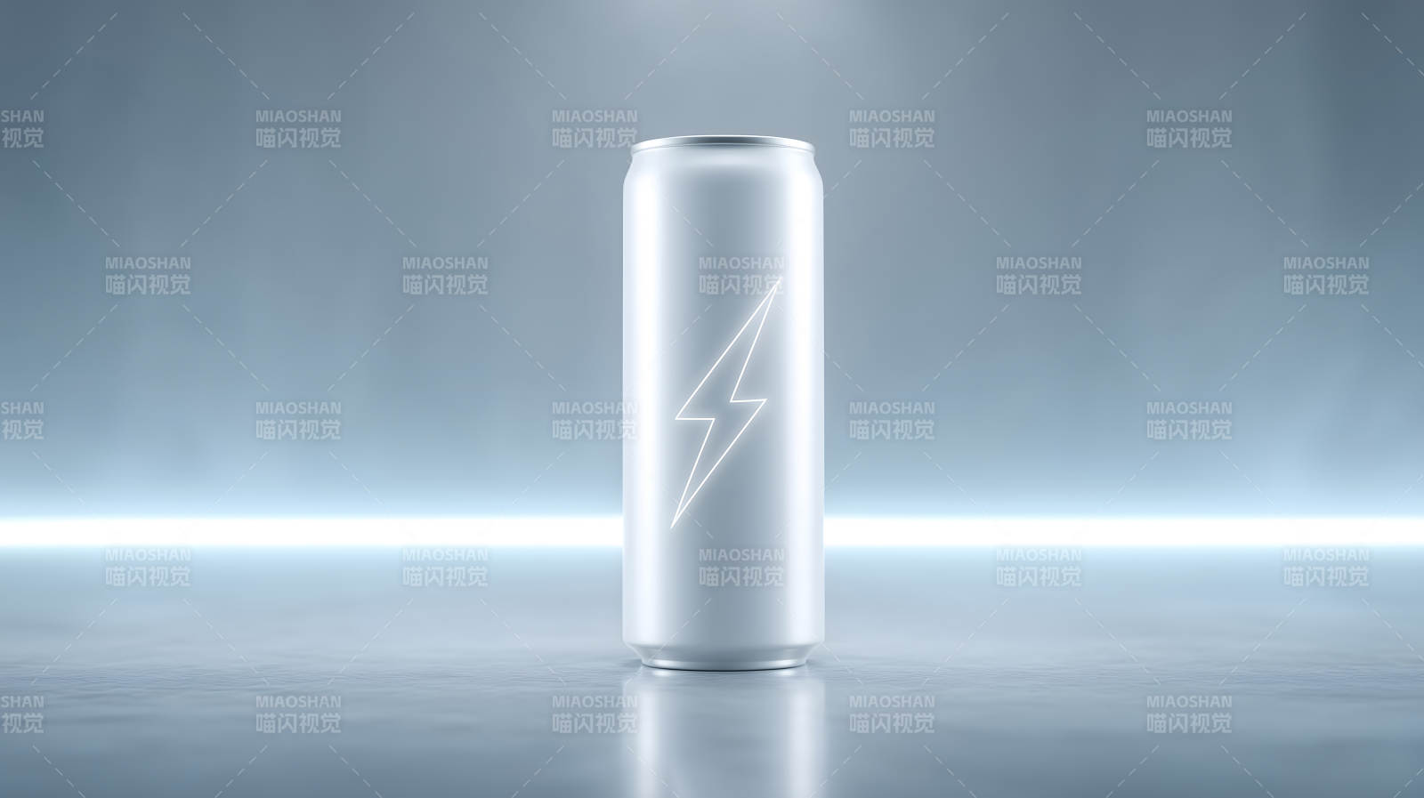 能量饮料罐闪电标志-图片