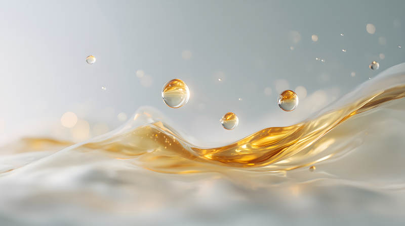 液體與光暈交織的抽象美-圖片