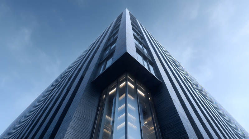 摩天大樓的仰視視角-圖片