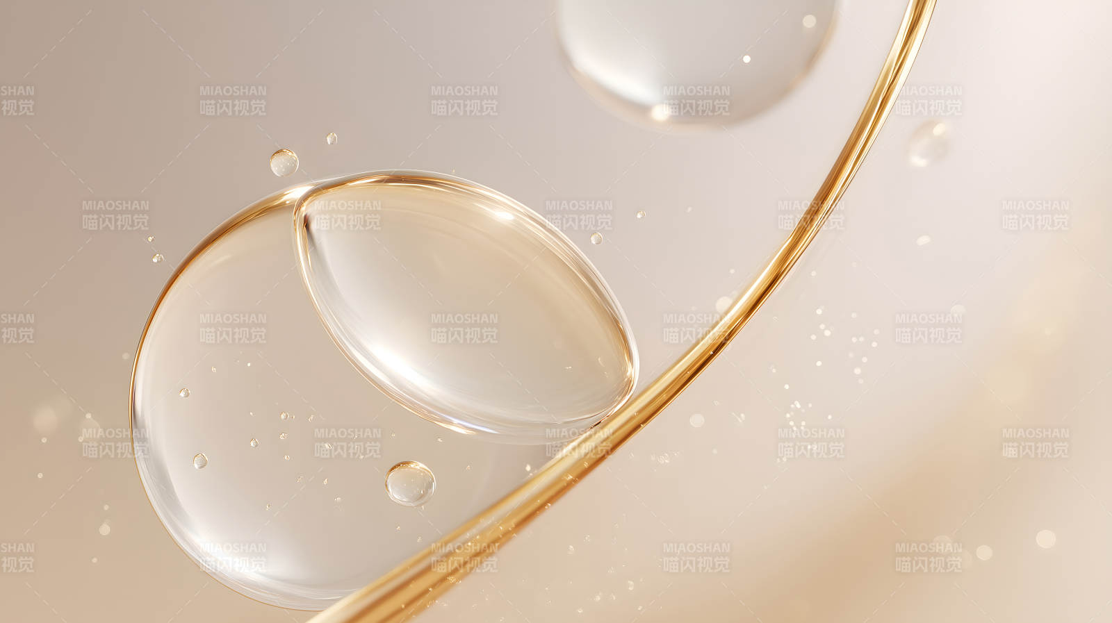 水珠潤澤發絲光澤感-圖片