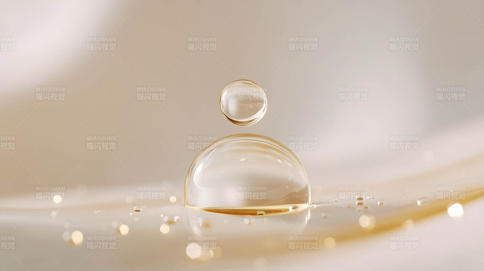 水珠創(chuàng)意圖示抽象視覺效果-圖片