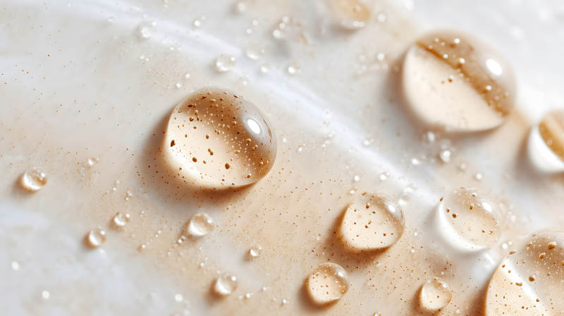 液體水珠特寫質感光影細節-圖片