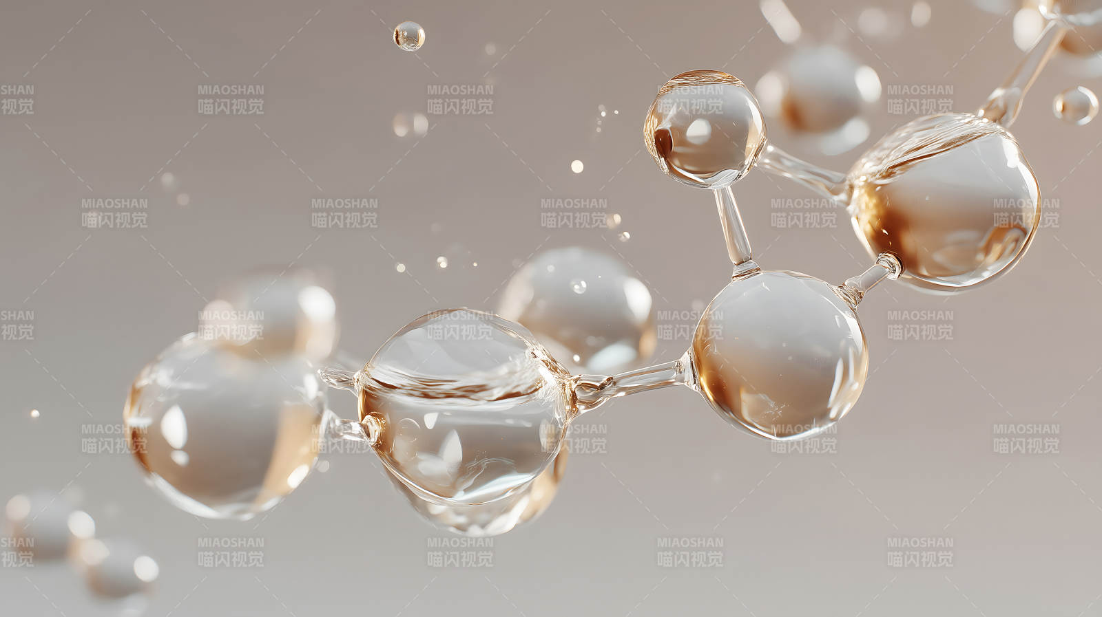 分子結構液體展現-圖片