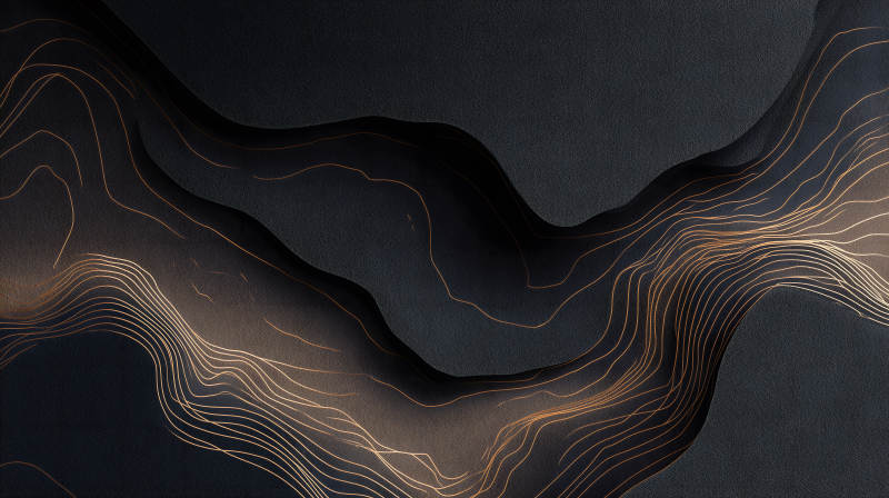 黑色抽象線條藝術-圖片