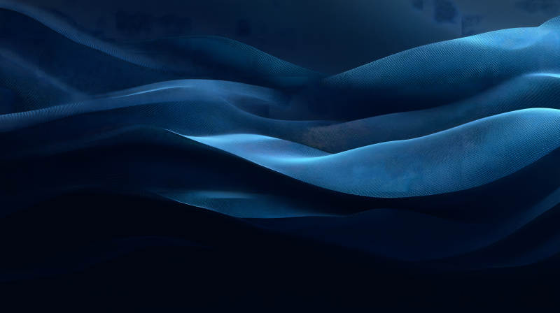 蓝色波浪抽象背景-图片