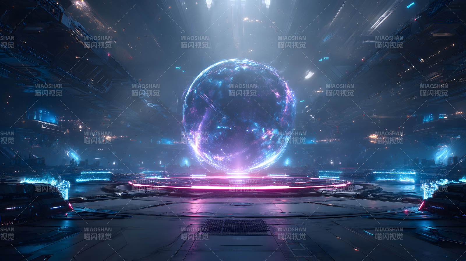 星际空间站中的能量球体-图片