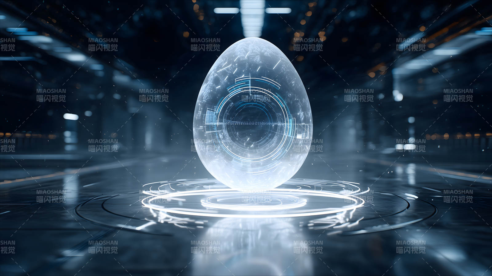 未来科技感十足的蛋形装置-图片