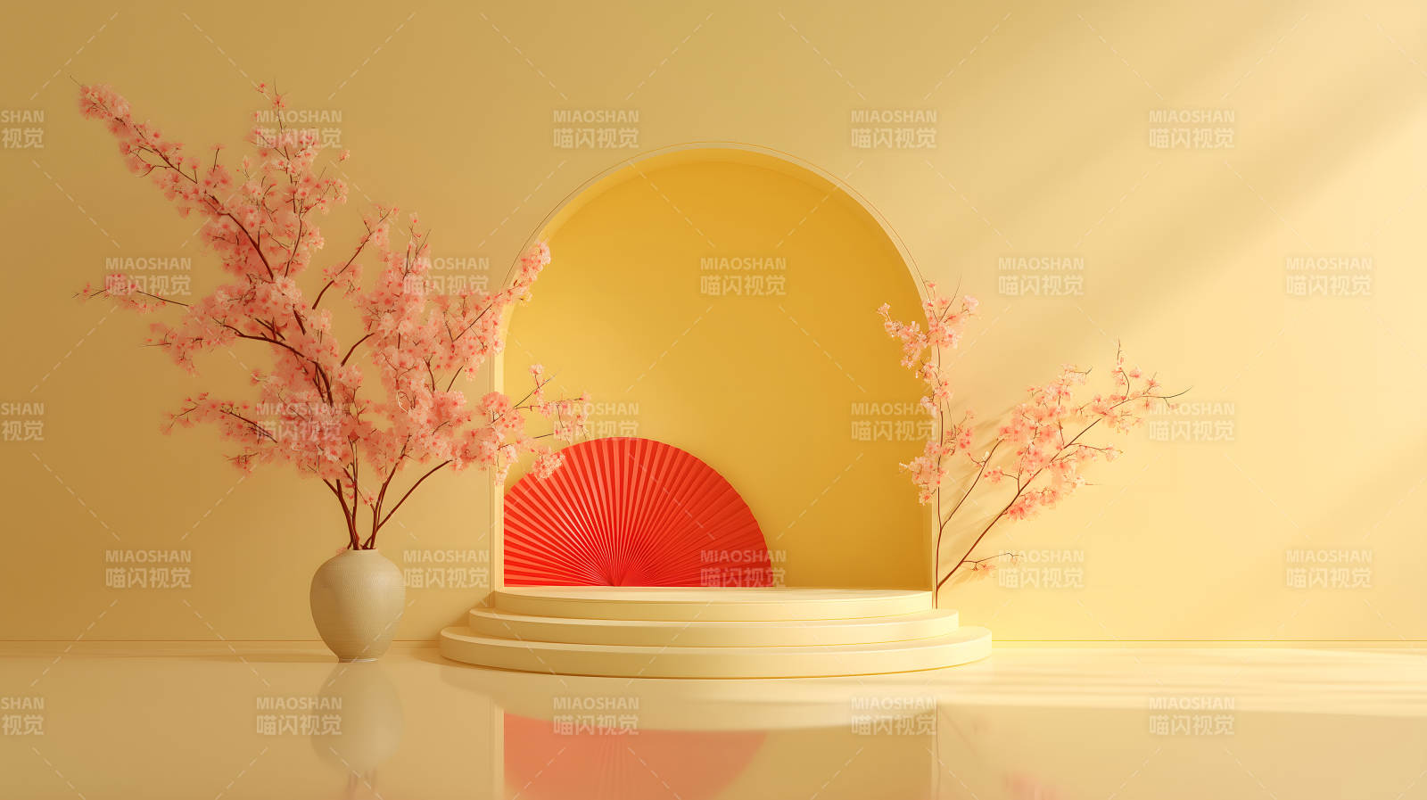 温馨樱花舞台布置-图片