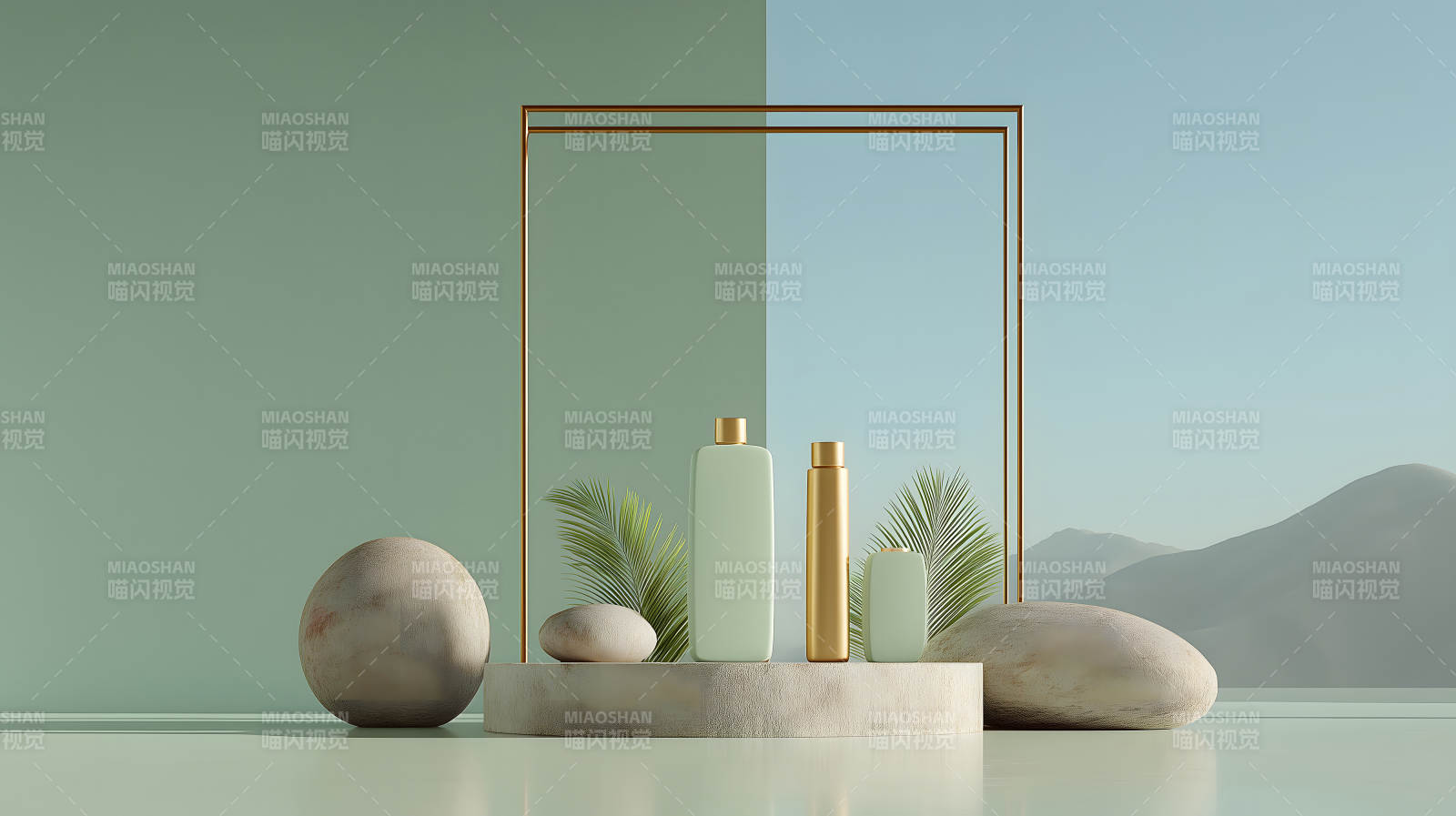 護膚品展示設計充滿創意與美感-圖片