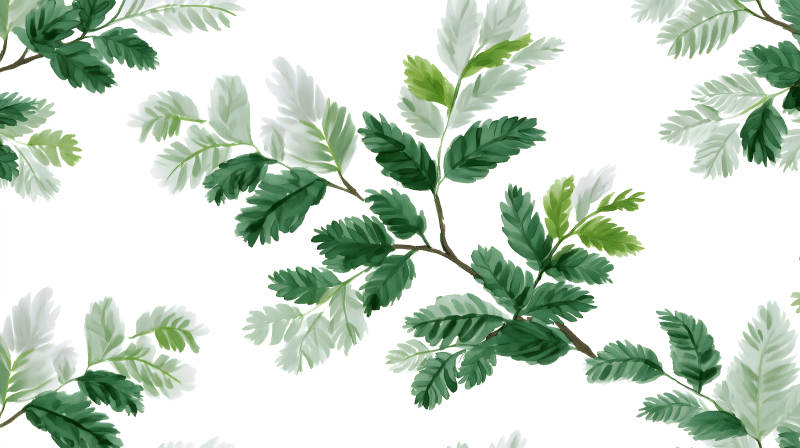 水彩风格植物图案-图片