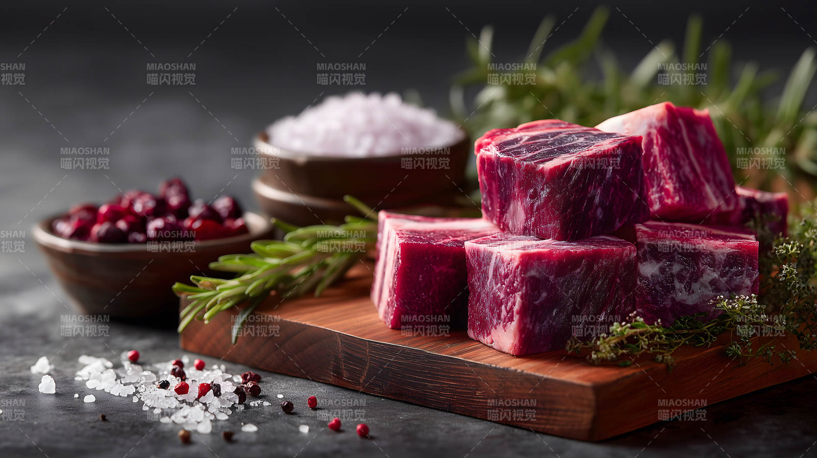 鲜美牛肉配料特写-图片