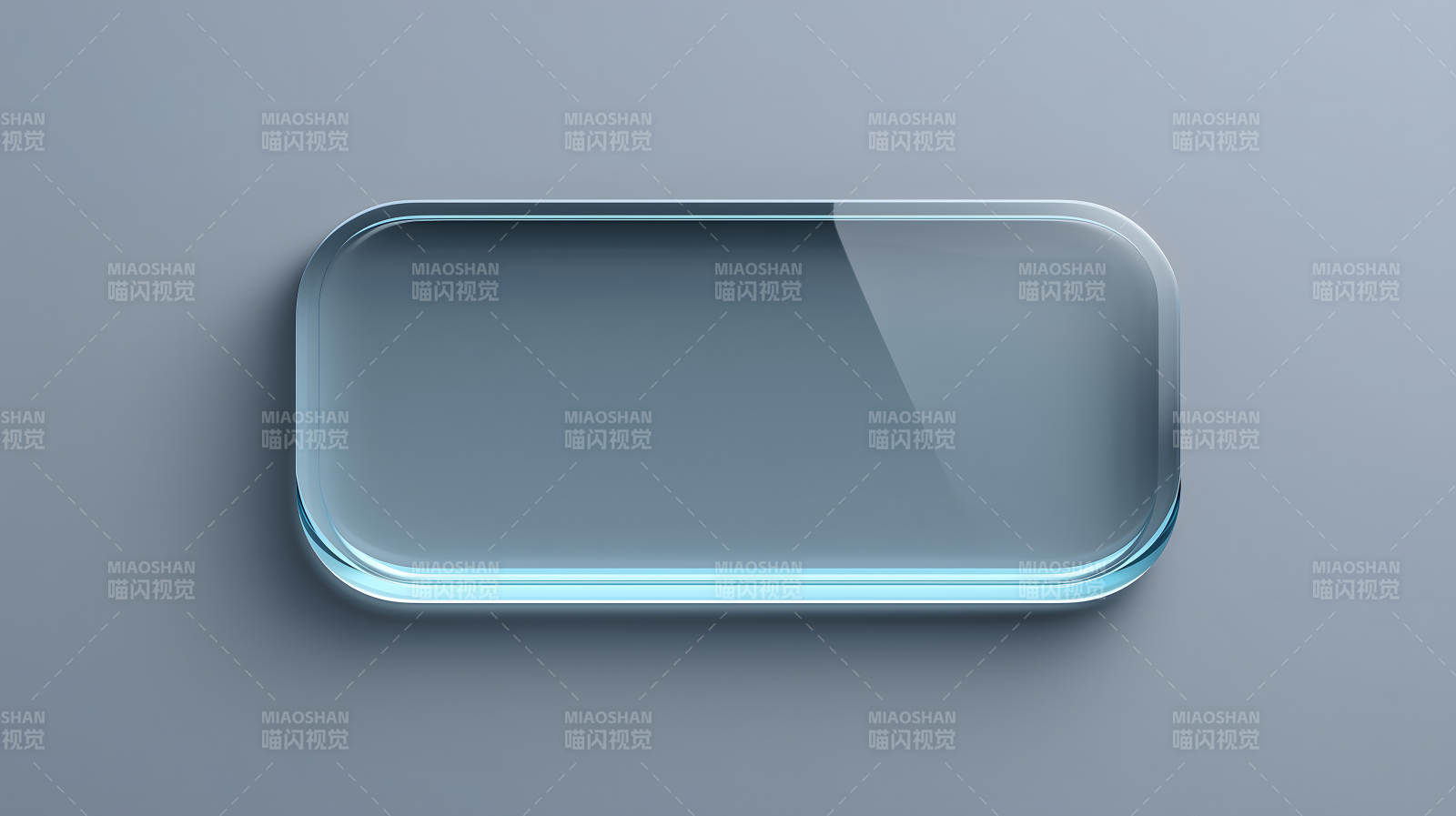 透明玻璃按鈕在灰色背景上圖片