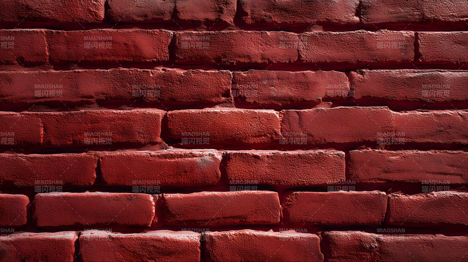 红砖墙壁细节质感特写-图片