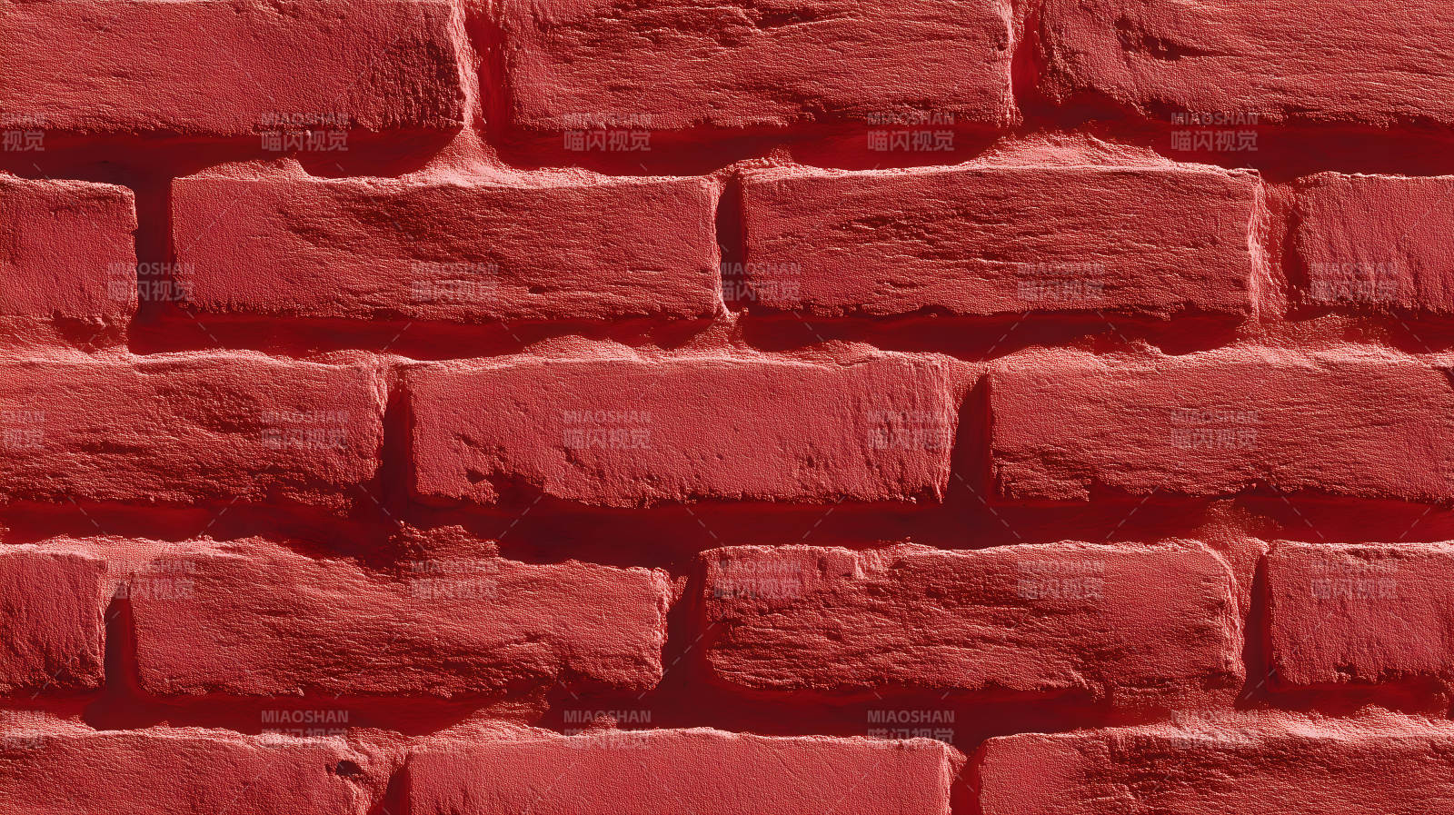 紅色磚墻紋理特寫質(zhì)感-圖片