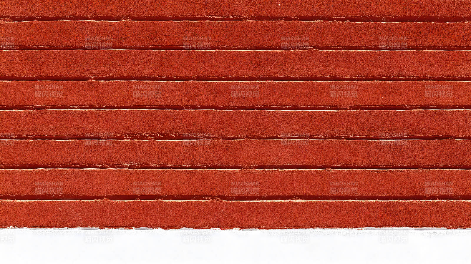 紅色紋理磚墻特寫展現細節-圖片