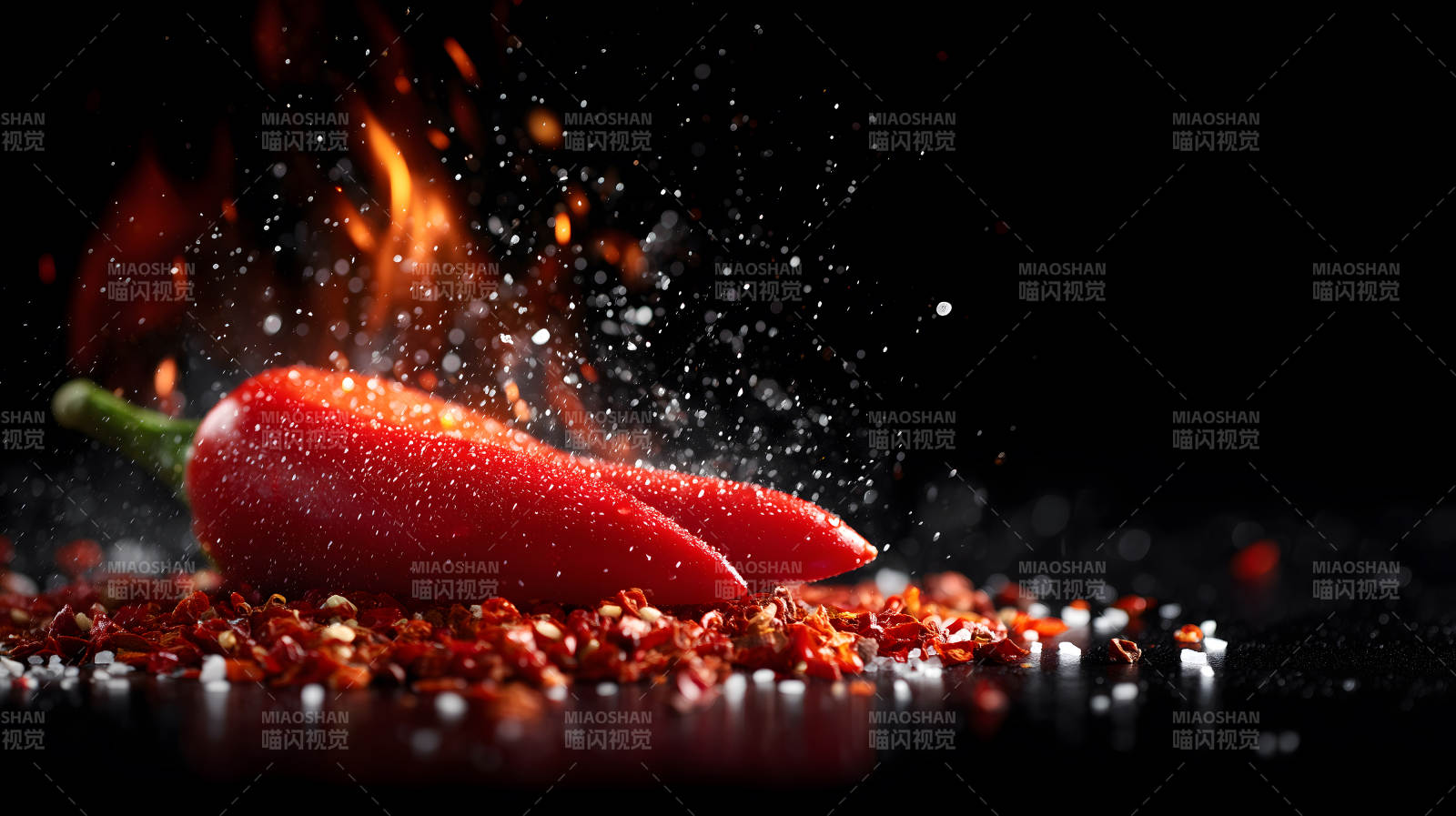 辣椒火焰四溅红艳欲滴-图片